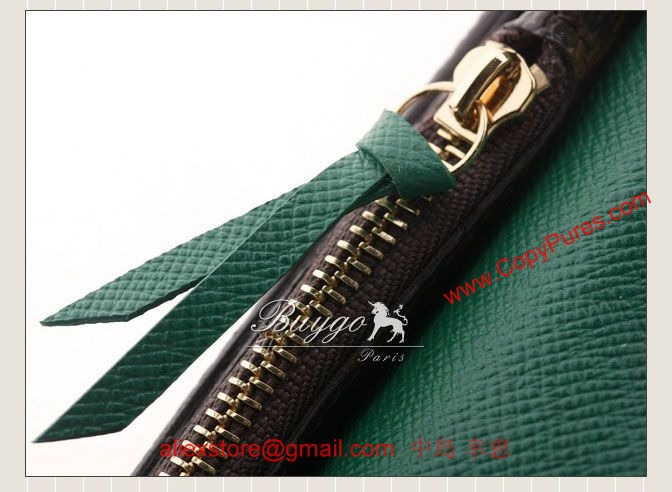 ルイヴィトン　M60163モノグラム　ポルトフォイユ・ジョゼフィーヌ　緑　長財布